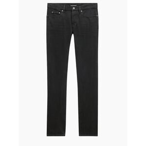 YSL Saint Laurent Mens Slim Fit Relaxed Jeans Mid Rise Designer Raw Hem Size 34